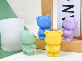 Molde silicona osito con carterita